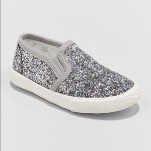 Toddler Girl’s Slip-On Glitter Sneaker